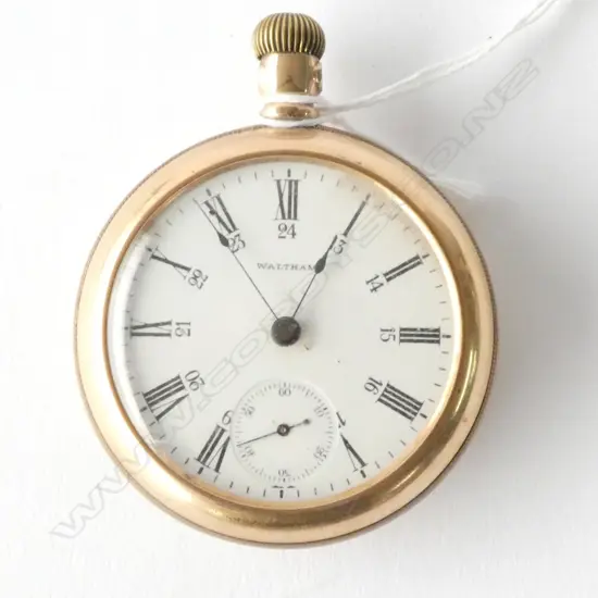 Large Waltham Pocket watch , Gold plated, not working