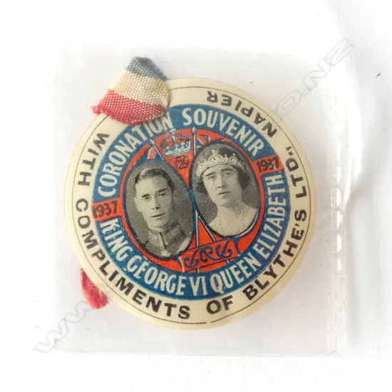 Royal Visit souvenir, 1937 Napier