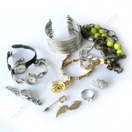 ASST. COSTUME JEWELLERY + WATCHES
