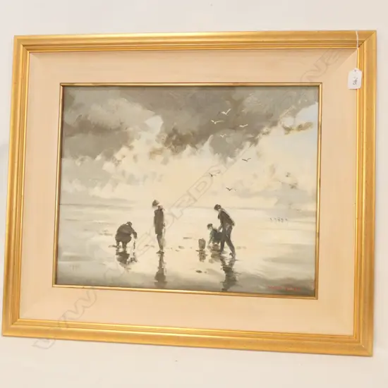 DENNIS WILSON OIL ON BOARD H 380 MM