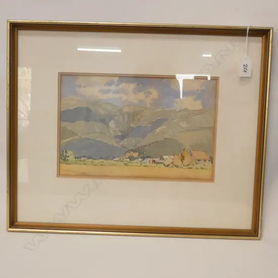 A.S. PATERSON FRAMED WATER COLOUR, FLEETING SHADOWS, W. 280 X 175MM