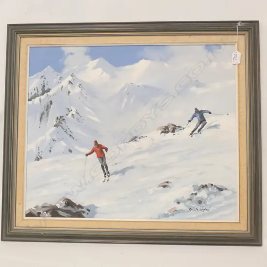 DENNIS WILSON OIL ON BOARD H 500 MM