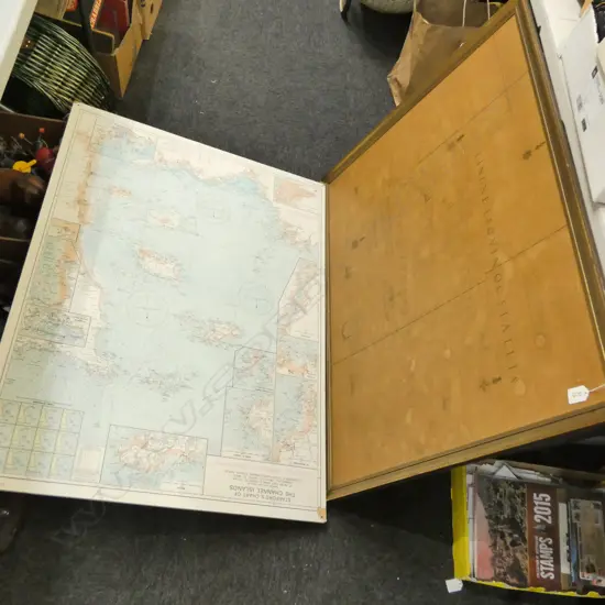 2 LARGE MAPS 1005 X 750MM