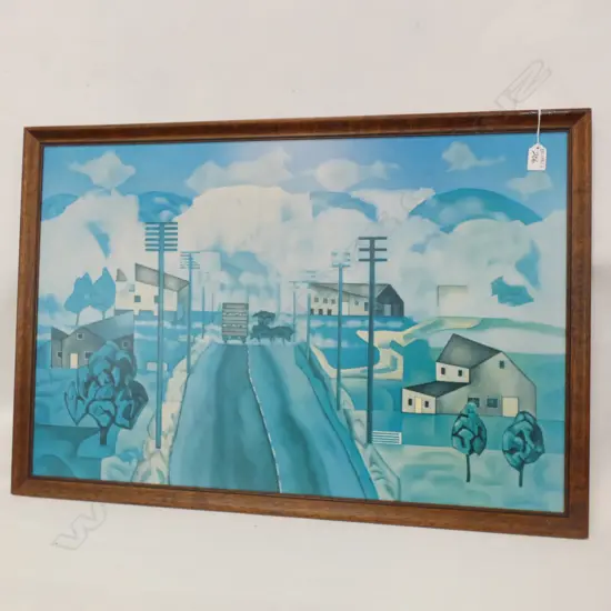 RITA ANGUS PRINT 'FOG, HAWKES BAY' 525 X 795MM