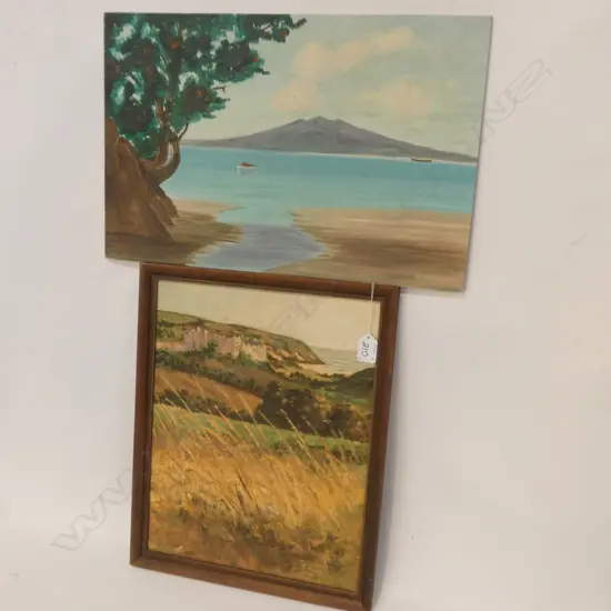 2 OIL ON BOARDS NZ SCENERY