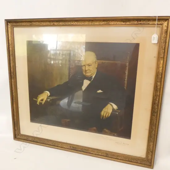 PRINT OF WINSTON CHURCHILL