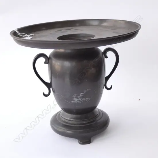 JAPANESE VINTAGE  BRONZE USUBATA IKEBANA VASE