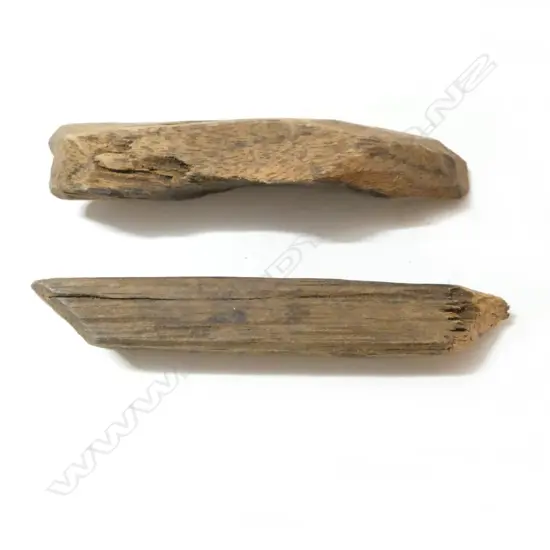 2 RARE AGARWOOD WOOD PIECES