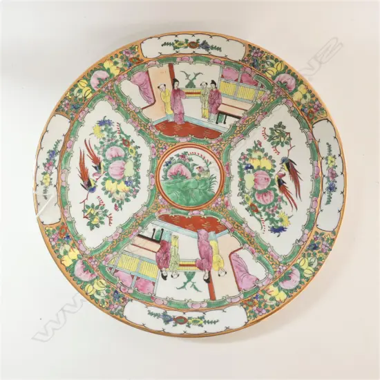 CHINESE FAMILLE ROSE PLATE 350MM DIA