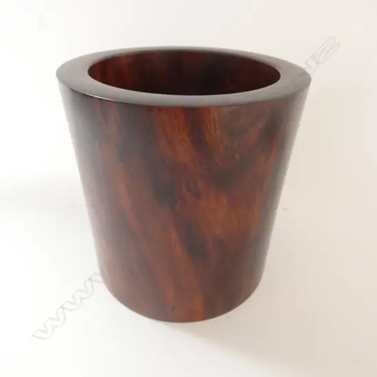 CHINESE ROSEWOOD BRUSH POT H. 160MM