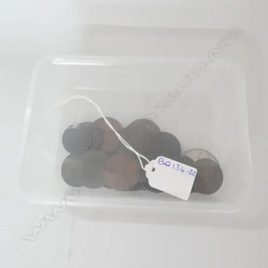 CONTAINER MIXED OLD COINS ETC.