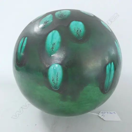 WEST GERMAN(?) POTTERY DECORATIVE ORB H. 190MM