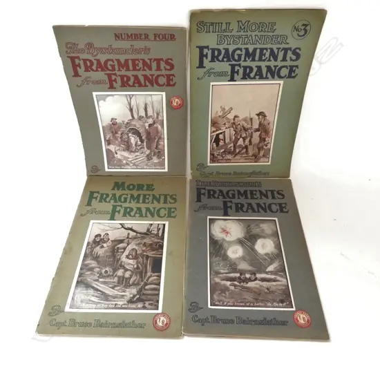 4 EDITIONS CAPT. BRUCE BAIRNSFATHER 'BYSTANDERS FRAGMENTS FROM FRANCE'