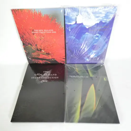 4 'THE NEW ZEALAND COLLECTION' STAMP BOOKS; 1998 - 2001