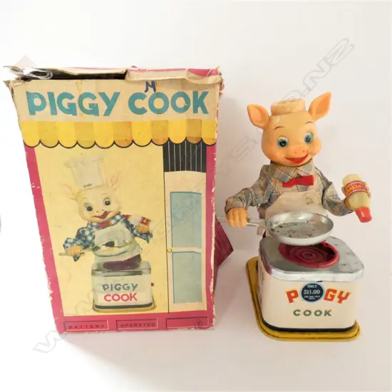 PIGGY COOK BATTERY OPERATED TOY, BOXED