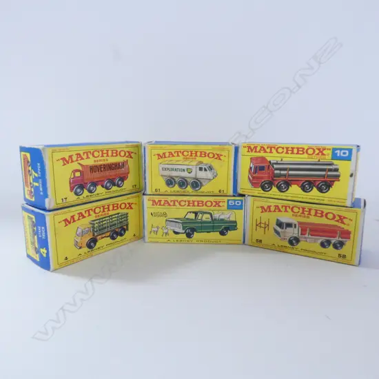 SIX MATCHBOX DIE CAST MODELS