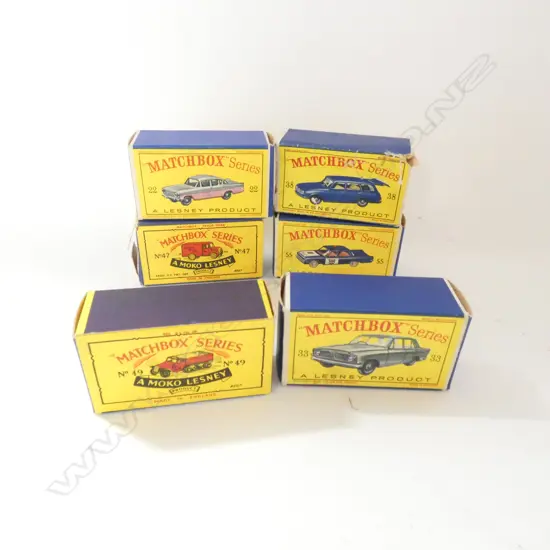 SIX MATCHBOX DIE CAST MODELS