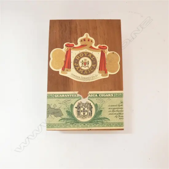 JAMAICA TOBACCO CO. CIGAR BOX 