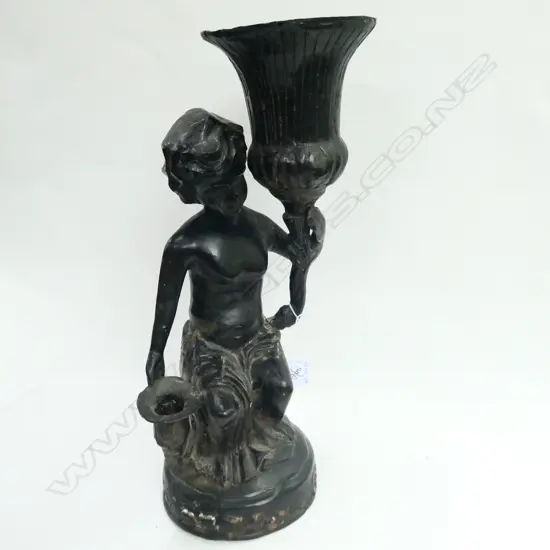 BRONZE GIRL WITH URN 460MM 