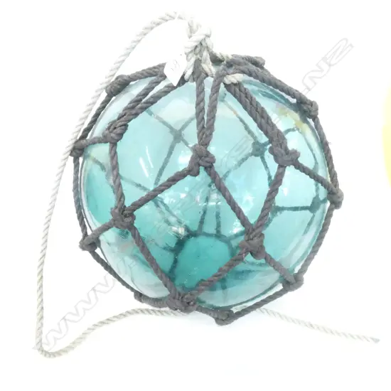 LARGE VINTAGE JAPANESE FISHING FLOAT WITH NETTING 35-40CM