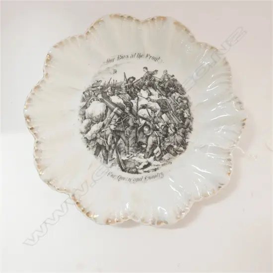 OLD BOER WAR COMMEMORATIVE PLATE W. 220MM