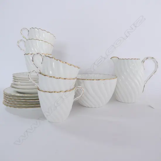 MORTLOCK'S OXFORD STREET 1887 PORCELAIN TEA SET 20 PCS