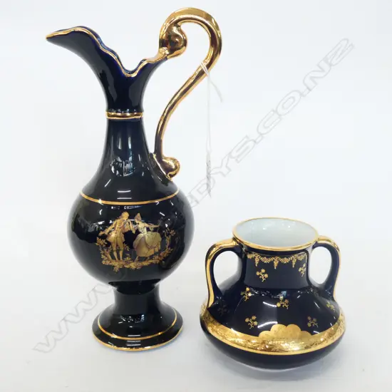 LIMOGES VASE & JUG H. 270MM