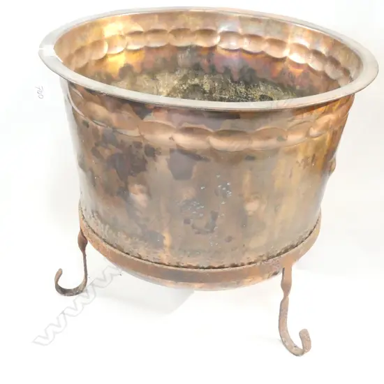 LARGE COPPER BUCKET H. 510MM