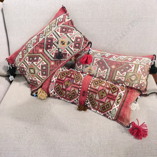 3 KELIM CUSHIONS 420 X 220MM