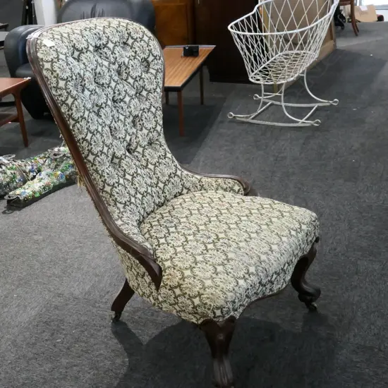 TAPESTRY VICTORIAN GRANDMOTHER CHAIR H. 960MM