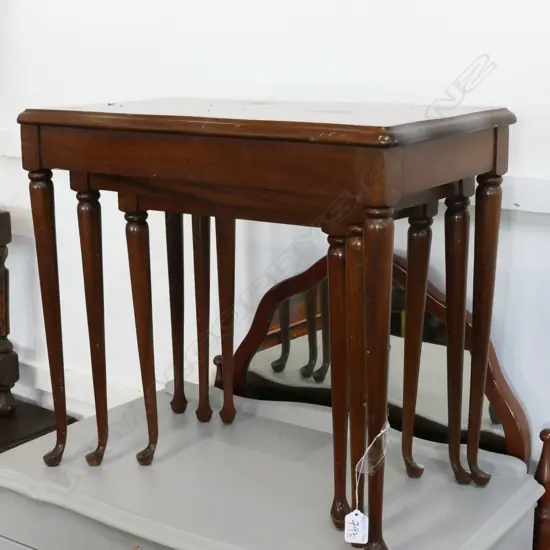 NEST OF 3 TABLES, W 530 X 290MM