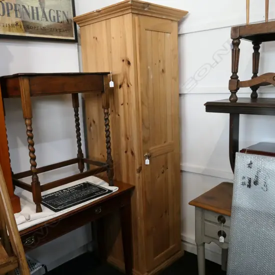 RUSTIC COUNTRY TALL PINE CUPBOARD H. 1895MM