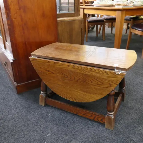 OAK DROPSIDE COFFEE TOP, SWIVEL TOP, W. 1020 X 800MM, H. 480MM