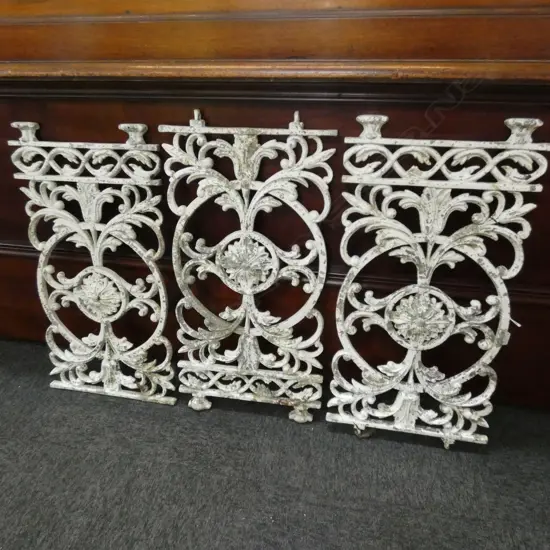 3 VINTAGE METAL PANELS L. 700MM