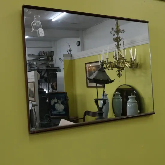 MID CENTURY WALL MIRROR 740 X 545MM