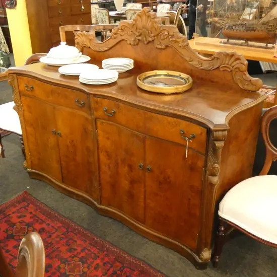 BURR VANEER WOODEN SIDEBOARD L. 1700MM