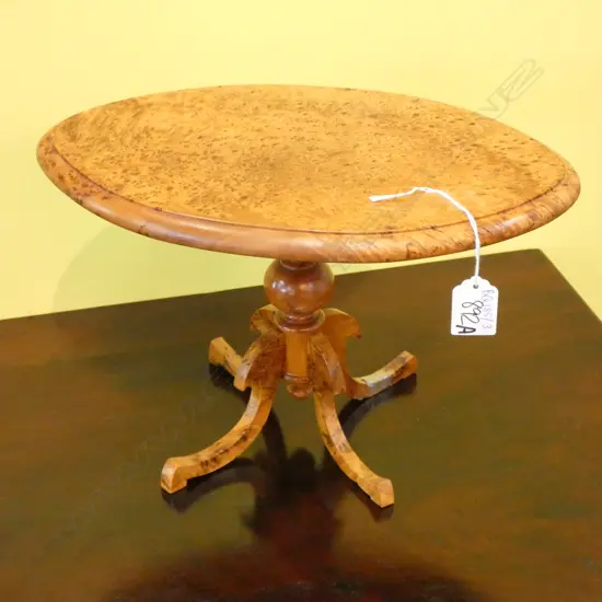 BURR WOOD TABLE MINIATURE REPLICA L. 320MM AF