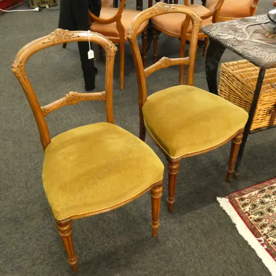 PR VICTORIAN BALLOON BACK CHAIRS 