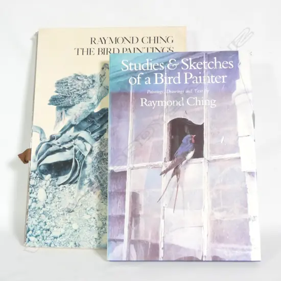 2 LARGE RAYMOND CHING BIRD STUDY BOOKS 