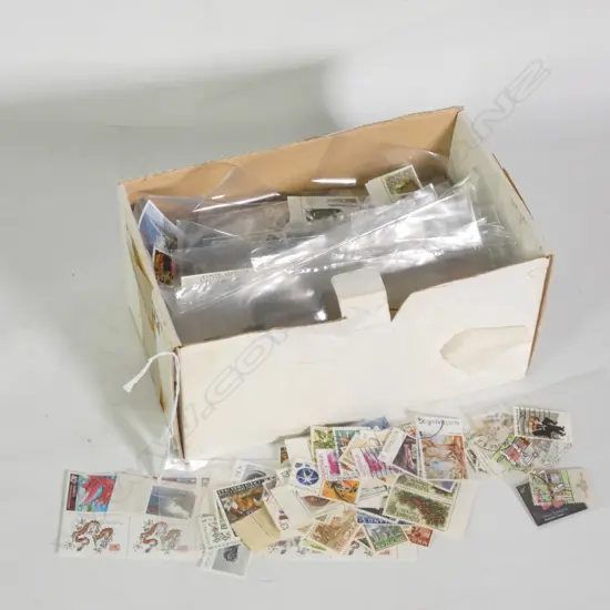 BOX LOT ASST. HIGH VALUE NZ STAMPS