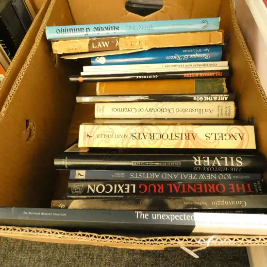 BOX OF REFERENCE BOOKS