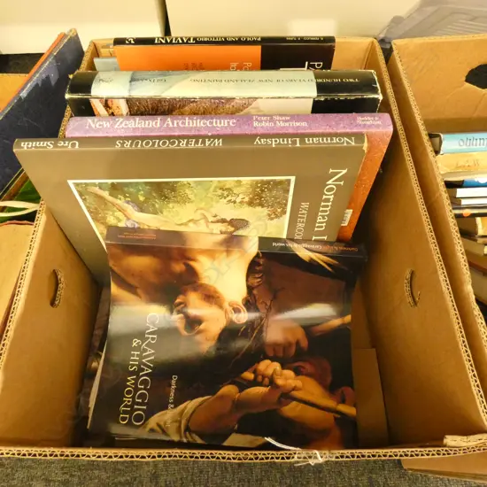 BOX OF REFERENCE BOOKS
