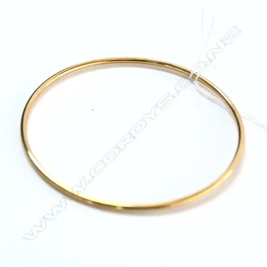 SILVER GILT BANGLE  7.2gms PLAIN HOOP FORM