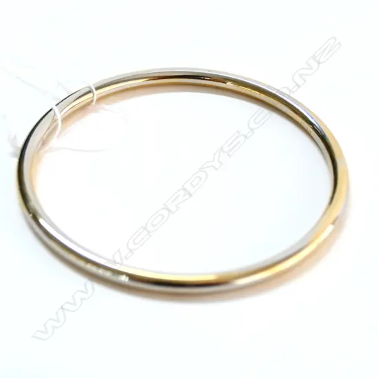 SILVER GILT BANGLE  29.8gms PLAIN HOOP FORM