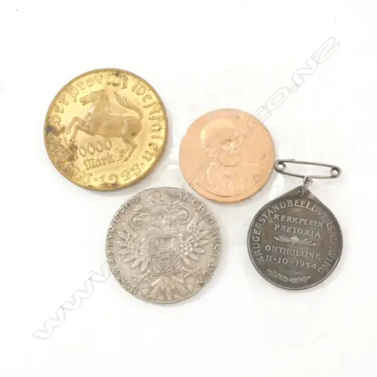 AUSTRIAN DOUBLE EAGLE RE-STRIKE + 2 OTHER COINS...