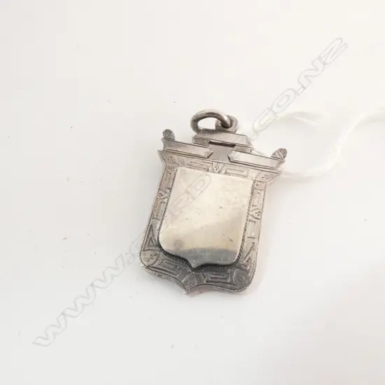Sterling silver Fob medal, heavy 21grams