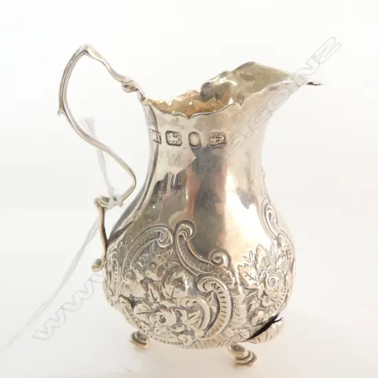 STG SILVER JUG B'HAM C. 1880 77 GRAMS