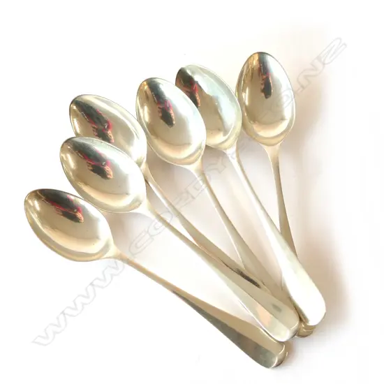 SET OF 6 STG SILVER COFFEE SPOONS SHEFFIELD 1950 50 GRAMS 