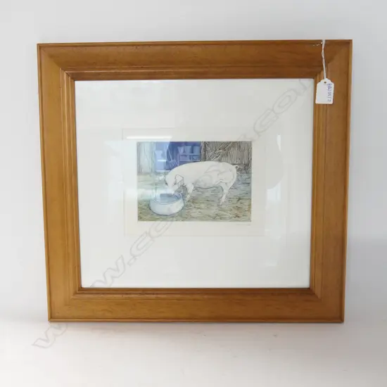 JAN ALLDRITT-MILLER (1944-) 'CHARLEY' PRINT ED. 18/80 165 X 220MM