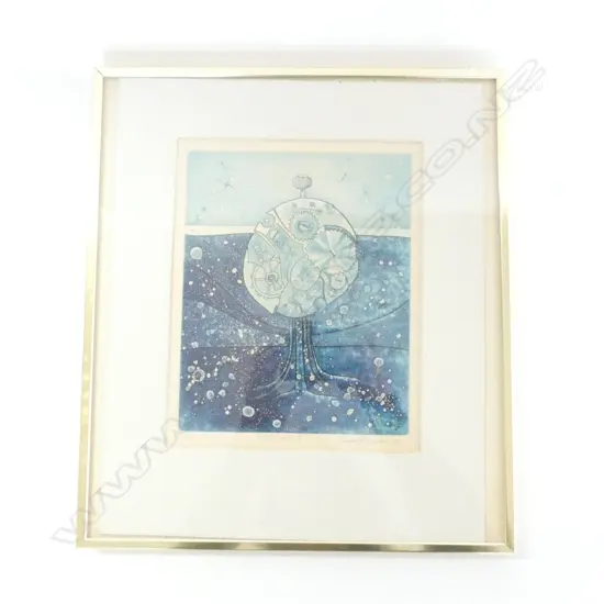 GARY TRICKER ETCHING 'LANDSCAPE II' 1/25 '72 230 X 185MM